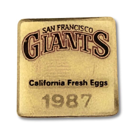 1987 Collectible San Francisco Giants Pin | MT - Picture 1 of 3